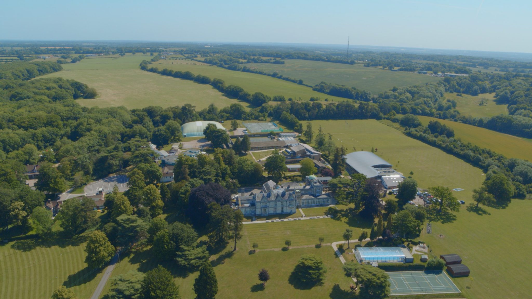 Top view of the school