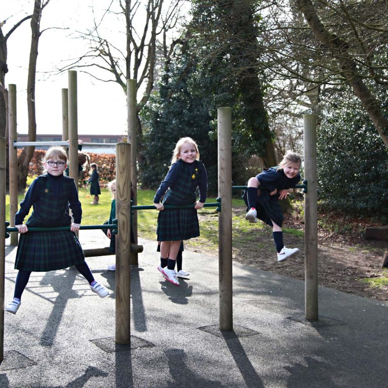 children in the play park